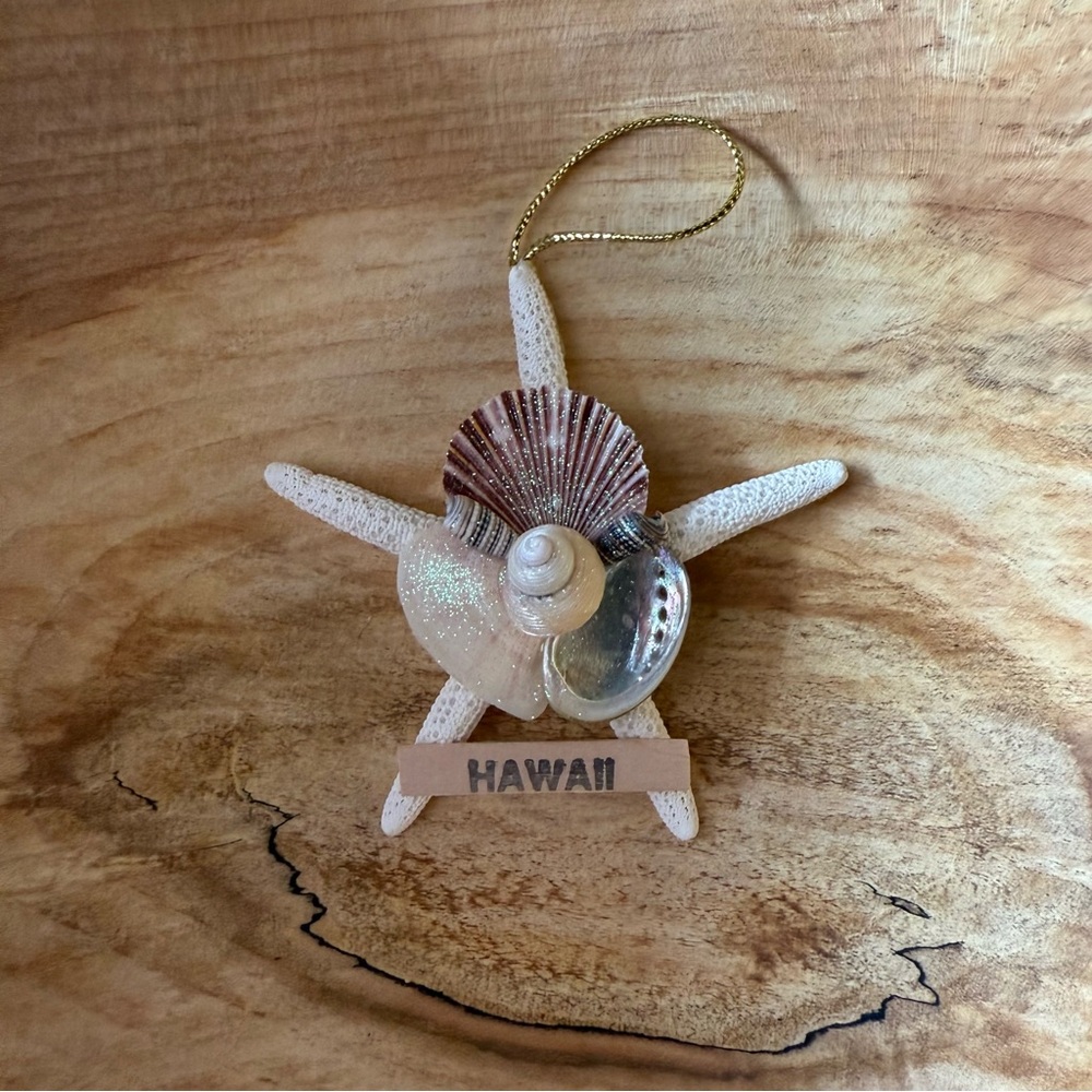 Hawaii Seashell Starfish Ornament